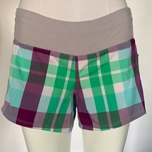 Lululemon women's foxy plaid tracker shorts size 2
